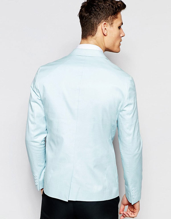 Slim Fit Cotton Blazer - Image 2