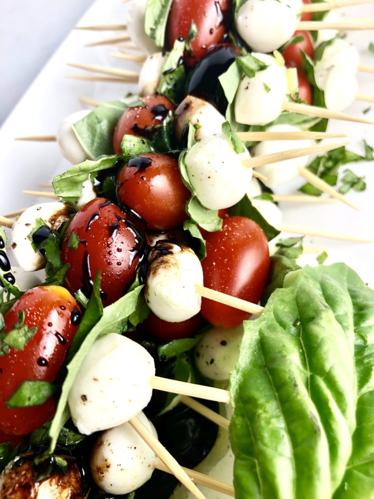 Caprese Skewers with Balsamic Glaze - It Started With Toast/healthy recipes